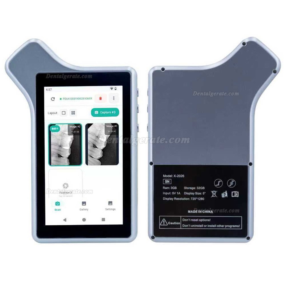 Dental Digitales R&ouml;ntgensystem X-2006 / RVG-Sensor mit 5-Zoll-Tablet-Bildschirm